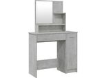 Syfax™ Toeletta Con Specchio Grigio Cemento 86,5X35X136 Cm