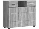 Vidaxl Armadio In Legno Grigio Sonoma 88,5 X 30,5 X 73 Cm Materiale A Base Di Legno