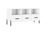 Syfax™ Mobile Porta Tv Bianco 102X36X50 Cm In Legno Multistrato
