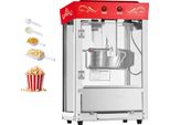 Succebuy Macchina Per Popcorn Con Bollitore In Acciaio Inox, Macchina Per Popcorn Commerciale Da 800 W, 48 Tazze Per Carico, Stile Cinema, Con Semplice Funzionamento A 2 Pulsanti, Parete In Vetro, Porta Pc, 1 Porzionatore, 3 Cucchiai, Rosso