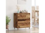 Vidaxl Credenza Con Cassetti In Legno Di Recupero 60 X 35 X 70 Cm Materiale A Base Di Legno