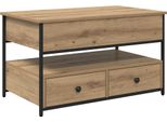 Vidaxl Tavolino In Rovere Artigianale 85 X 50 X 50 Cm Materiale A Base Di Legno