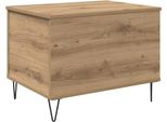 Vidaxl Tavolino In Rovere Artigianale 60 X 44,5 X 45 Cm Materiale A Base Di Legno