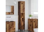 Syfax™ Mobile Da Bagno Con Cassetto Legno Vecchio 31,5 X 33 X 190 Cm