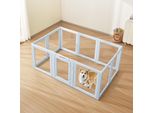 Box Per Cuccioli Vevor, 1930 X 1245 X 765 Mm, Box Per Cuccioli Con Finestre Trasparenti E Serratura, Struttura In Pe Blu, Box Per Cani, Box Per Cuccioli, Box Per Animali Per Cani Grandi