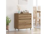 Vidaxl Credenza Con Cassetti In Rovere Artigianale 60 X 35 X 70 Cm Materiale A Base Di Legno