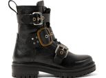 Lazamani Abby Donna Stivali Biker In Pelle Nera Misura 37