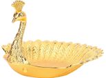 Vassoio Di Servizio Per Frutta A Forma Di Pavone Stile Nordico Squisita Ciotola Per Frutta Secca Decorativa In Lega Di Zinco Per La Casa Hotel