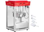 Macchina Per Popcorn Vevor Con Bollitore In Acciaio Inox, Macchina Per Popcorn Commerciale Da 800 W, 48 Tazze Per Carico, Stile Cinema, Con Funzionamento A 2 Pulsanti, Parete In Vetro, Porta Pc, 1 Porzionatore, 3 Cucchiai, Rosso