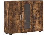 Vidaxl Armadio In Legno Rovere Fumé 88,5 X 30,5 X 73 Cm Materiale In Legno