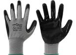 Vidaxl Guanti Da Lavoro 12 Pezzi Grigio E Nero 11 / Xxl Poliestere