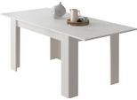 Dmora Tavolo Allungabile Marene 200X90X75H Cm Bianco, Allungabile Meccanismo Estensione Allunga Centrale