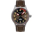 Bauhaus 2556-2 Orologio Da Uomo Aviation Bha Eurofighter Automatic Marrone Scuro