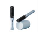 Inf Spazzola Lisciante Portatile Lcd - Pettine 2 In 1 Per Lisciare E Arricciare Blu