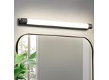 Zmh Led Lampada A Specchio Bagno Lampada A Specchio 50CM 10W Lampada Da Bagno Muro Nero Lampada Da Parete Bagno Bianco Neutro 3000K Luce Da Parete Bagno Moderno Luce Per La Cucina
