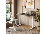 Vicco Scrivania Elevate, 120 X 60 Cm 2 Motori, Bianco/Antracite/Bianco