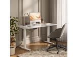 Vicco Scrivania Elevate, 140 X 80 Cm, Bianco/Bianco