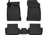 Tappetini Auto In Gomma 3D Wielganizator Per Renault Laguna Iii Liftback, Station Wagon (2007-2015) – Neri, Bordo Alto, Set 4 Pz