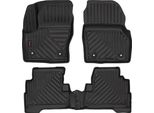 Tappetini Auto In Gomma 3D Wielganizator Per Ford Kuga MK2 Suv (2012-2019) – Neri, Bordo Alto, Set 4 Pz