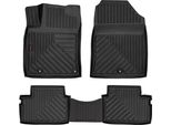Tappetini Auto In Gomma 3D Wielganizator Per Hyundai I30 Iii Fastback, Hatchback, Station Wagon (2016-) – Neri, Bordo Alto, Set 4 Pz