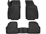 Tappetini Auto In Gomma 3D Wielganizator Per Opel Mokka Crossover (2012-2016) – Neri, Bordo Alto, Set 4 Pz