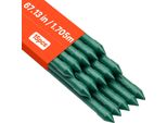 Vevor Supporto Per Rampicanti, Confezione Da 15, Aste Per Piante ⌀16X1705Mm, Aste Per Pomodori In Metallo Plastificato, Supporto Per Piante Con Estremità Appuntita E Manopole Antiscivolo Per La Coltivazione Di Piante Rampicanti E Ortaggi