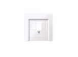 Merten 296025 Piastra Centrale Per Tae/Audio/Usb, Bianco Attivo Lucido, Sistema M