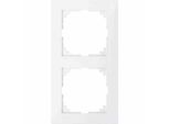 Merten MEG4020-3619 Cornice M-Pure, A 2 Ingressi, Bianco Polare, M-Pure