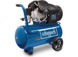 Compressore D'aria Scheppach HC53DC | Potenza 2200W | Serbatoio 50L | 10Bar | Capacità Di Aspirazione 412L/Min | Riduttore Di Pressione, Lubrificato A Olio, Doppio Cilindro