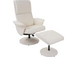 Poltrona Reclinabile Helsinki, Poltrona Tv Reclinabile Con Sgabello ~ Similpelle, Crema