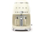 Caffettiera Programmabile Filtro 10 Tazze 1050W Panna Smeg Dcf02Creu