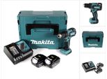 Makita Ddf 459 Rgj 18 V Trapano Avvitatore A Batteria In Valigetta Makpac + 2X Batteria 6,0 Ah + 1X Caricatore