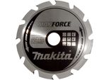 Lama Per Sega Circolare Makita, Makforce, Tct Tct - 190 X 30 Mm - 12 Denti - Legno
