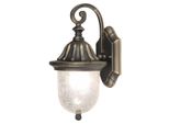 Rabalux 8388 Lampada Da Parete Per Esterni Sydney, E27, Oro, Rotonda, Vintage/Romantica, IP23, ø160Mm