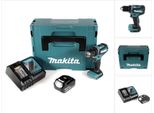Makita Ddf 485 RG1J Trapano Avvitatore A Batteria 18V / 50Nm In Valigetta Makpac + 1X Batteria 6,0 Ah + Caricatore