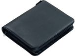 Alassio® 30006 Raccoglitore Ad Anelli Luino - A5, 25 X 17,5 X 4 Cm, 4 Anelli, Pelle Finta, Nero