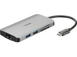 D-Link DUB-M810 8-In-1 USB-C Hub Mit HDMI/USB-PD/GBE/SD-R. Retail