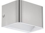 Eglo 98424 Sania 4 Led Applique 6W Nichel Opaco Bianco Caldo