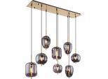 Globo Lighting Lampada A Sospensione In Metallo Color Ottone, 8X E14