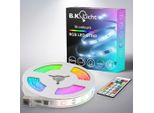B.K.Licht I Striscia Led Rgbic 10 M I Sensore Musicale I Sincronizzazione Musicale I Striscia Luminosa I Led Chaser I Nastro Con Telecomando Cambia Colore