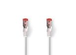 Cavo Di Rete CAT6 | RJ45 Maschio | RJ45 Maschio | S/Ftp | 7,50 M | Rotondo | Lszh | Bianco | Etichetta