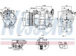 Compressore Aria Condizionata Nissens 891016