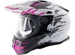 Casco Enduro SPEC-X "SX-62.01/R1"" Stinger Bianco / Rosa, Taglia 59 / 60 = Xl"