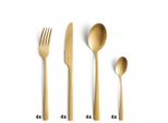 Amefa Set Di Posate Vintage 16 Pezzi Oro