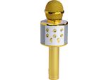 Microfono Karaoke Bluetooth Con Altoparlante Integrato. Oro