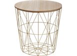 Tavolino "Kumi"" Oro P 40 Cm - Atmosphera CréAteur D'intéRieur"