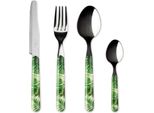 Set Di Posate Excelsa 24 Pezzi Foliage Acciaio Colorato