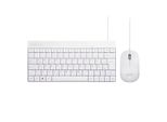 Perixx PERIDUO-212 De, Set Di Tastiera E Mouse Mini Usb, Bianco