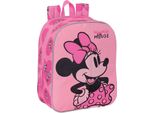 Safta Mini 27 Cm Minnie Mouse Loving Backpack Rosa Rosa Taglia Unica