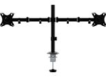 Unykach Tv/Monitor Stand Dual De Desktop Per 2 Schermi Piatti E Curvi Da 10-32 Pollici (Braccio Fino A 10 Kg), 2 Bracci / 2 Teste, Regolabili E Ruotabili, Vesa Max 100 X 100 Mm